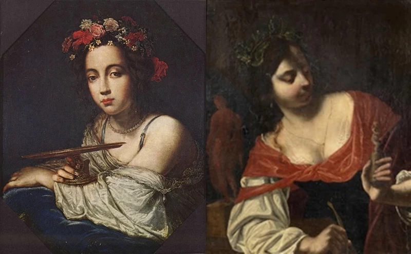 Profilo di Donna e Allegoria della scultura